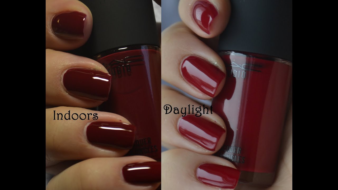 MAC Nailpolish swatches, their new brush