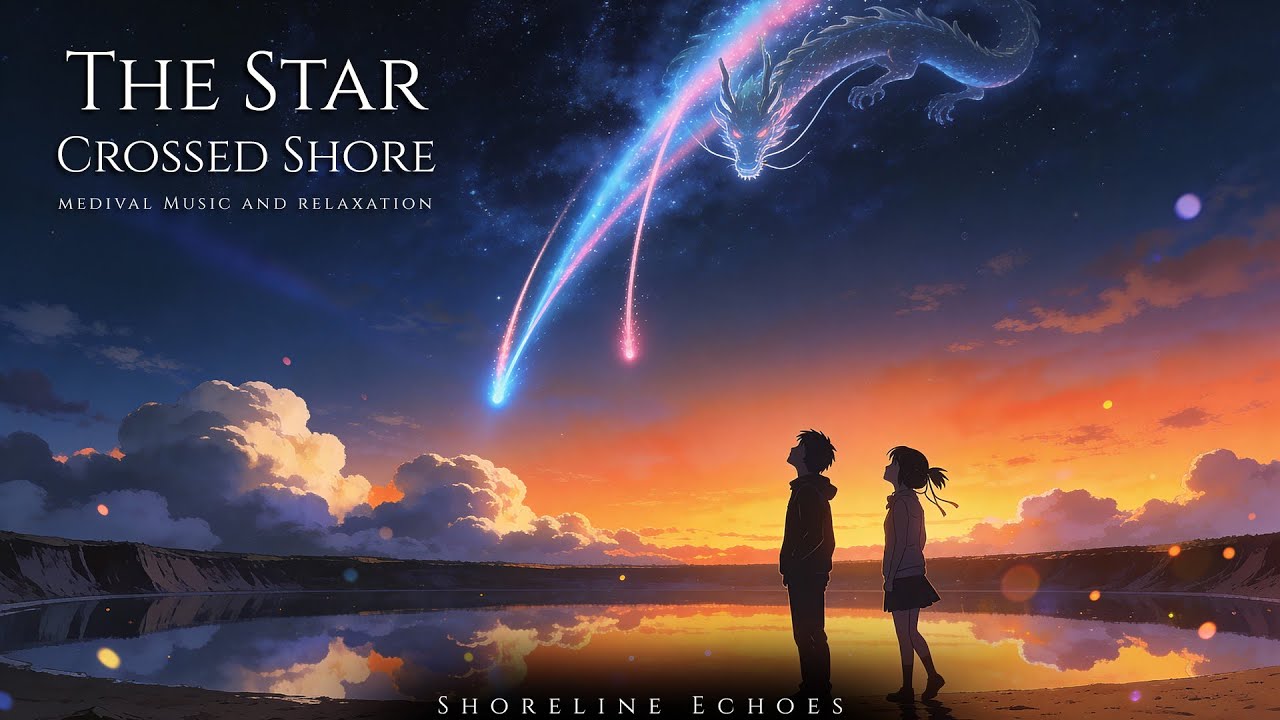 The Star Crossed Shore Shinkai Vibe | Relaxing Medieval Music for Study & Sleep