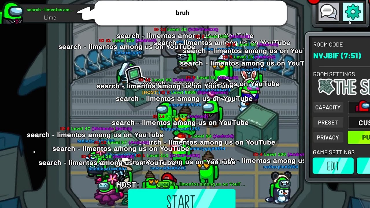 Among Us but everyone is the same color!