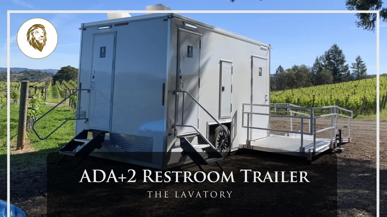 ADA+2 Luxury Restroom Trailer Rental Walkthrough