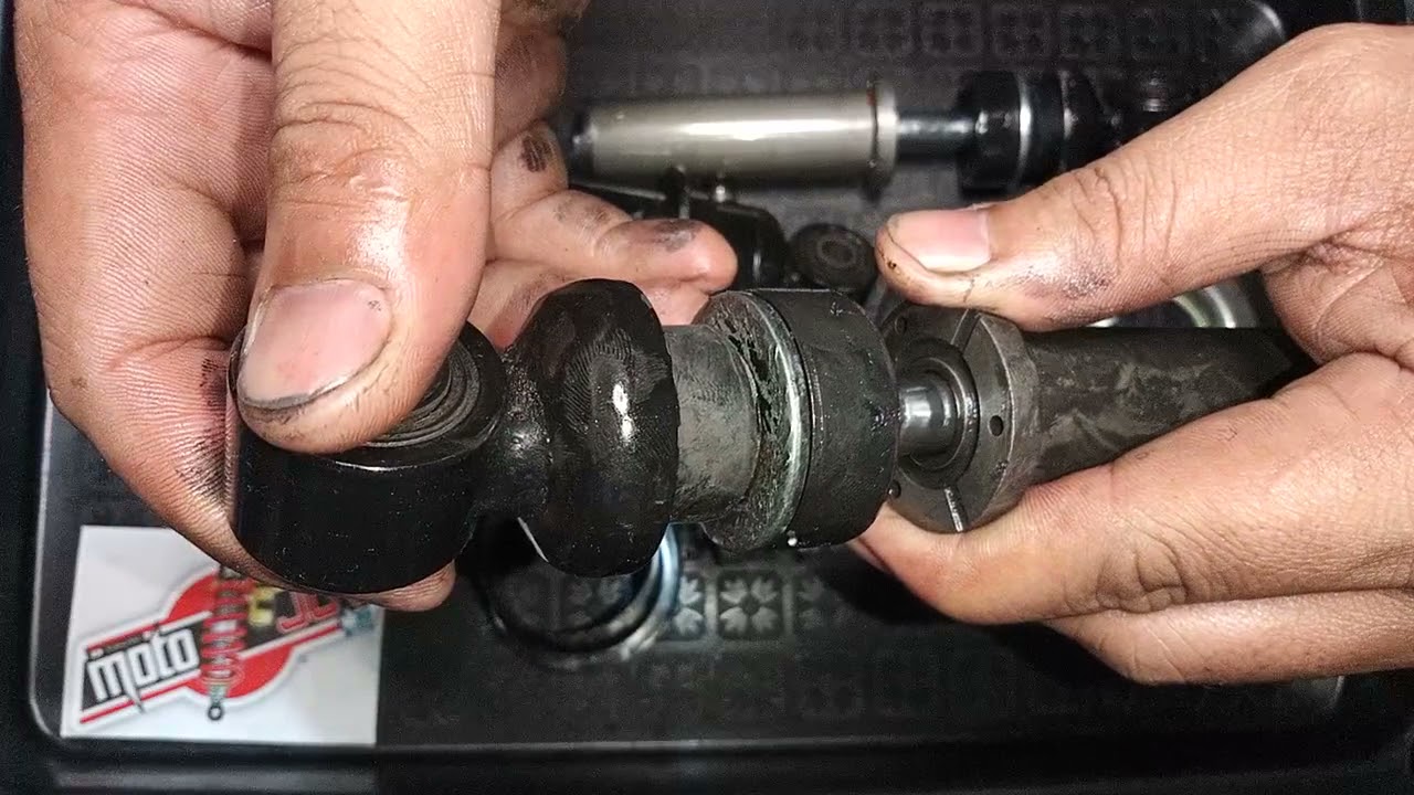 Busted Sniper 150 rear shocks, to fully rebuild... LEAK REPAIR, ROD BUSHING REPAIR......,