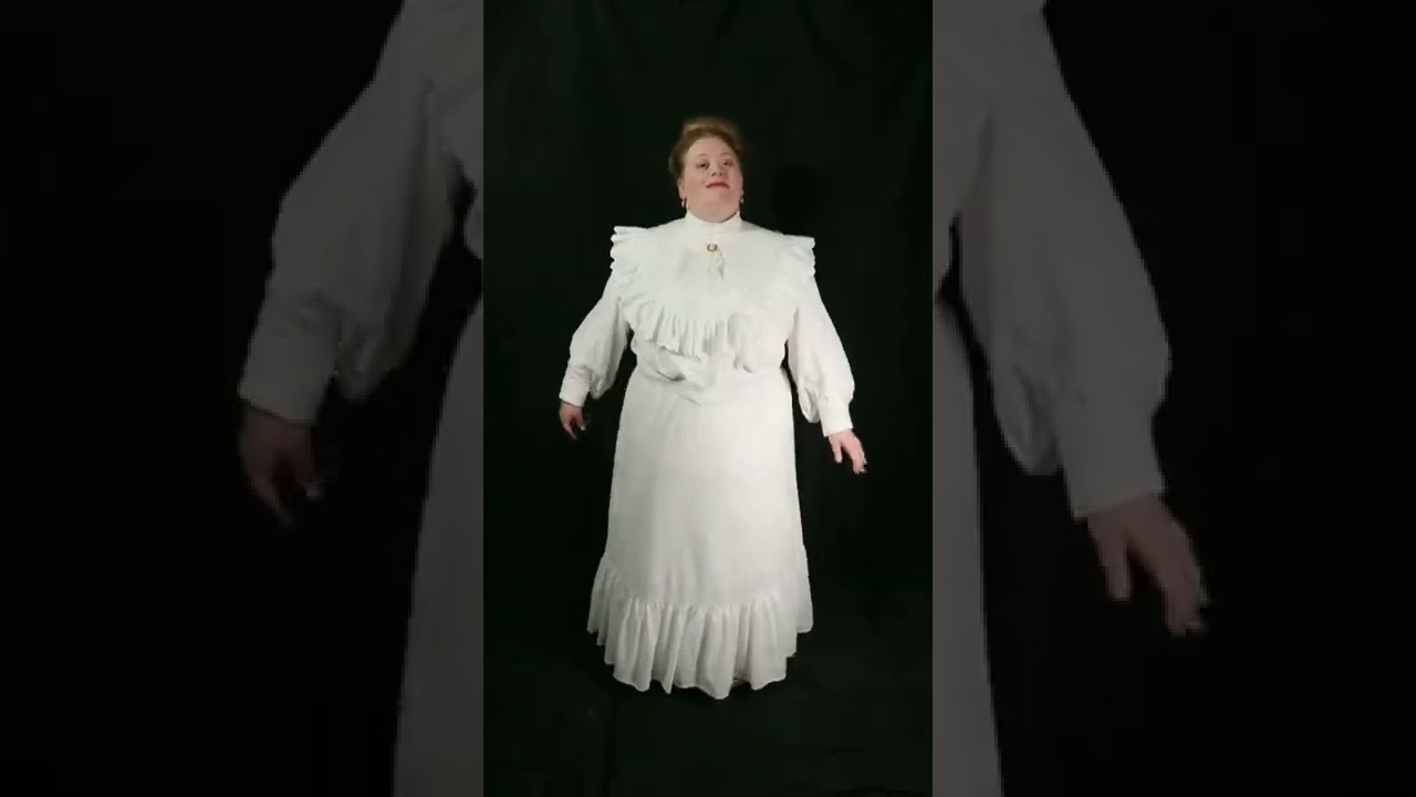 Mary Poppins Edwardian Summer Dress Spin #shorts #edwardian #marypoppins #plussize