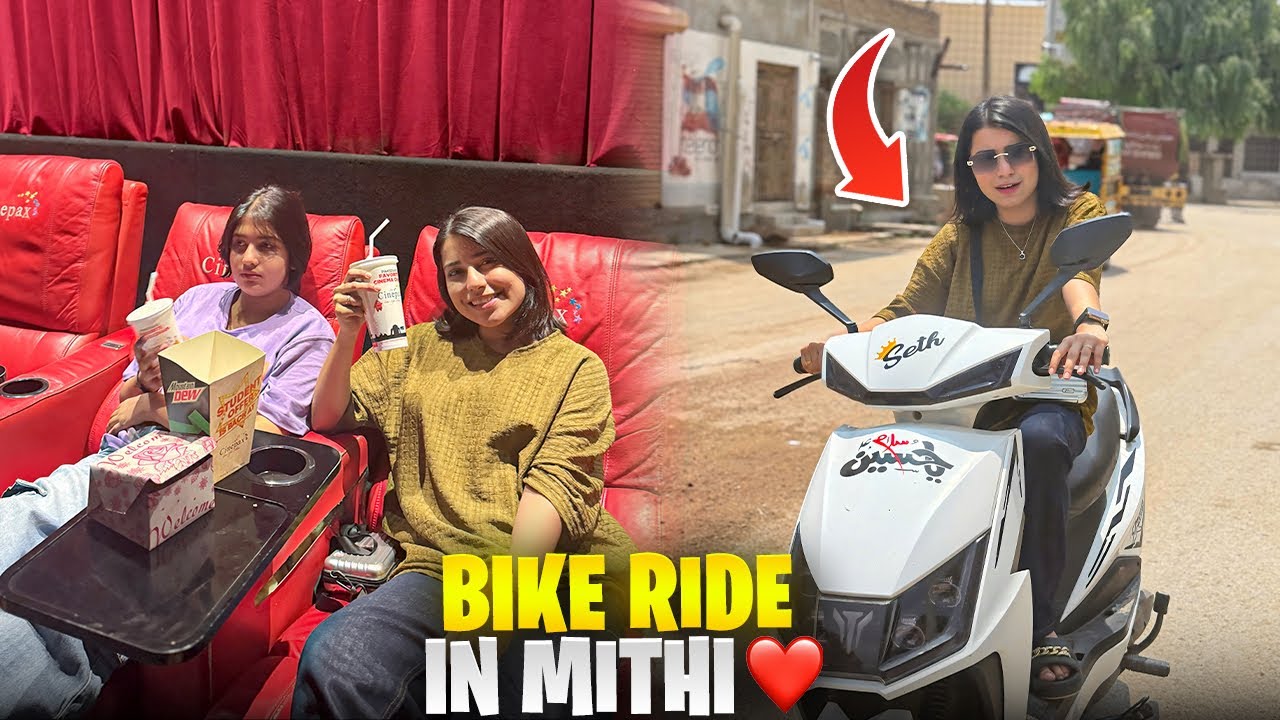 Riding Bike in Thar’s Small City | Ending the Trip with a Movie Night 🎬🏍️