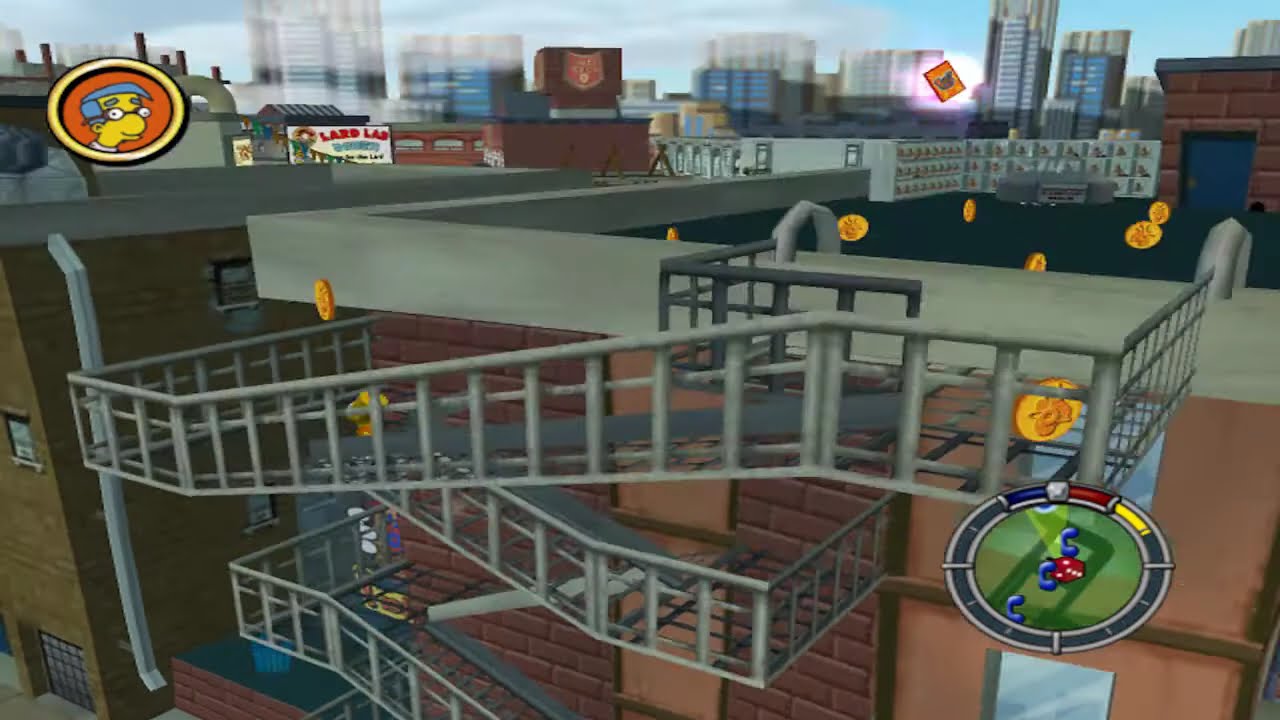 The Simpsons Hit and Run Walkthrough - Level 2 - All Wasp Cameras [HD]