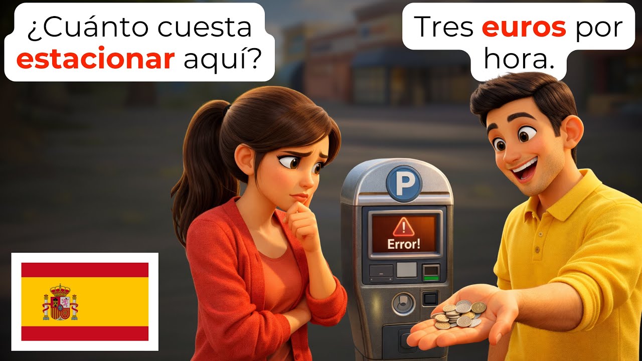 🇪🇸 15 Ежедневных Испанских Разговоров Во Время Парковки | Изучайте Испанский (A1-A2) 🚗