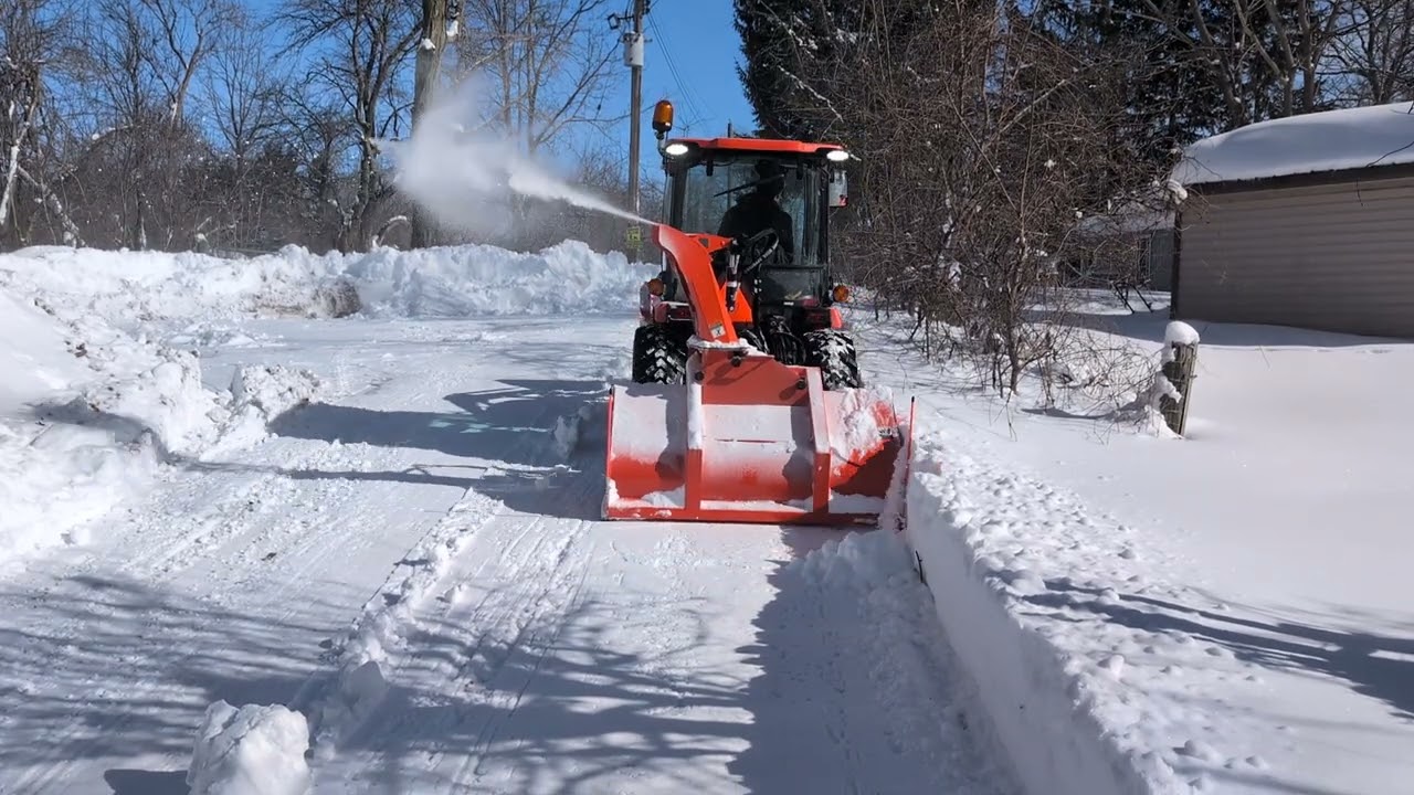 When there is too much snow for a plow you call the Kubota LX2620!
