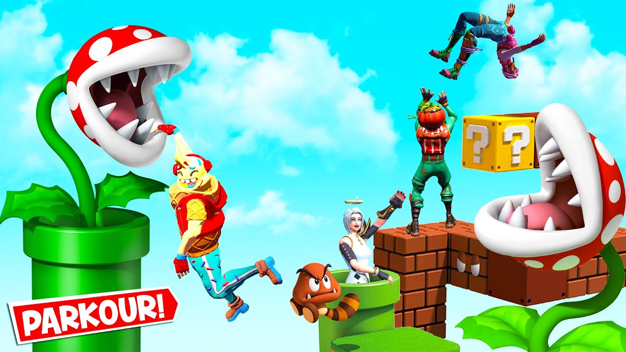 PARKOUR DEATHRUN SUPER MARIO BROS *FORTNITE CREATIVO* MINIJUEGOS