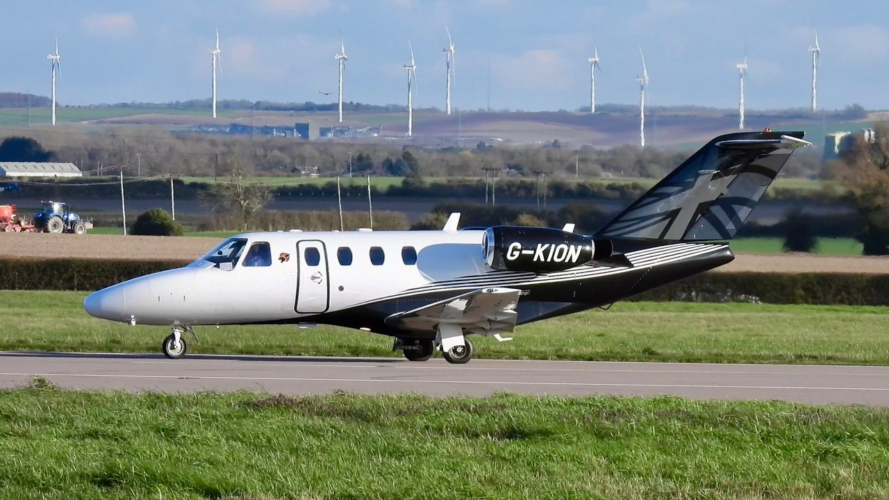 Mark of the Lion Guard | Naljets Cessna CitationJet G-KION at Cambridge again