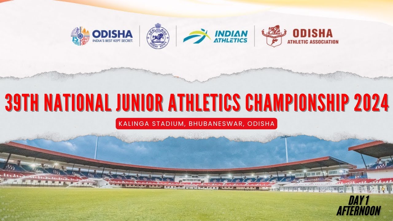 LIVE 39TH NATIONAL JUNIOR ATHLETICS CHAMPIONSHIP 2024 | DAY 1| AFTERNOON