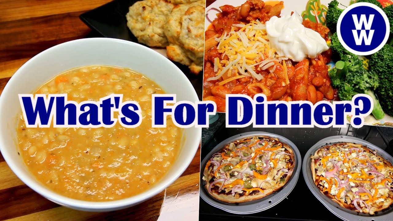 What's For Dinner? #14 | Easy WW Meals | Weight Watchers | BBQ CHICKEN 2-INGREDIENT DOUGH PIZZA🍕
