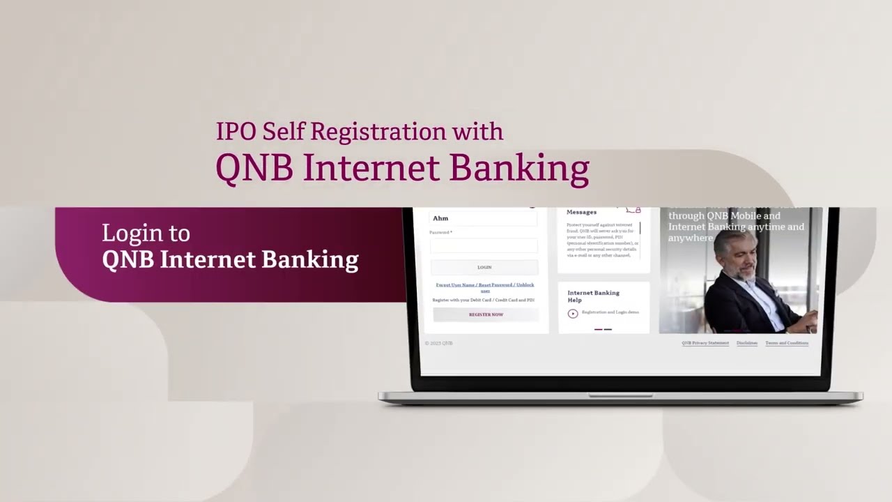 eIPO self registration via Internet Banking