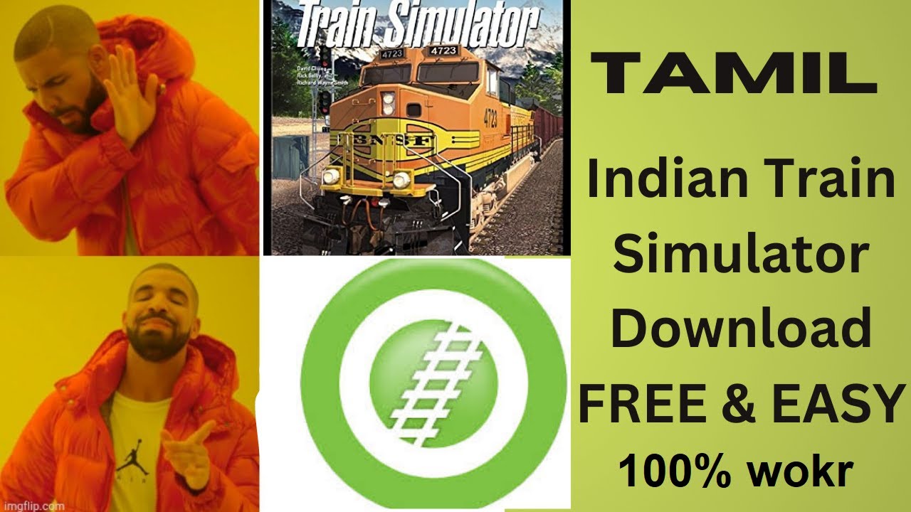 INDIAN Train  Simulator Game Download EASY TAMIL 100% Work  Open rails   🚆🚆