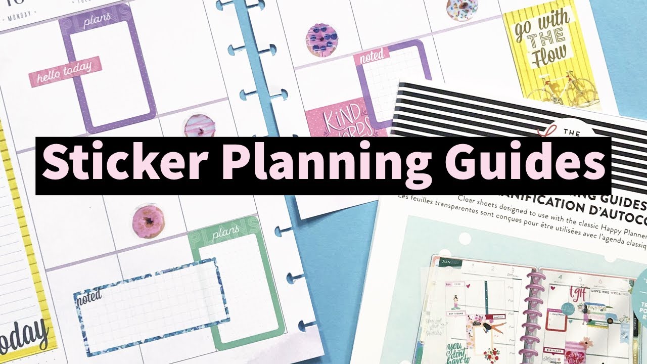 Plan With Me Using the NEW Happy Planner Sticker Guides // And how to Make a Custom Mini Guide!