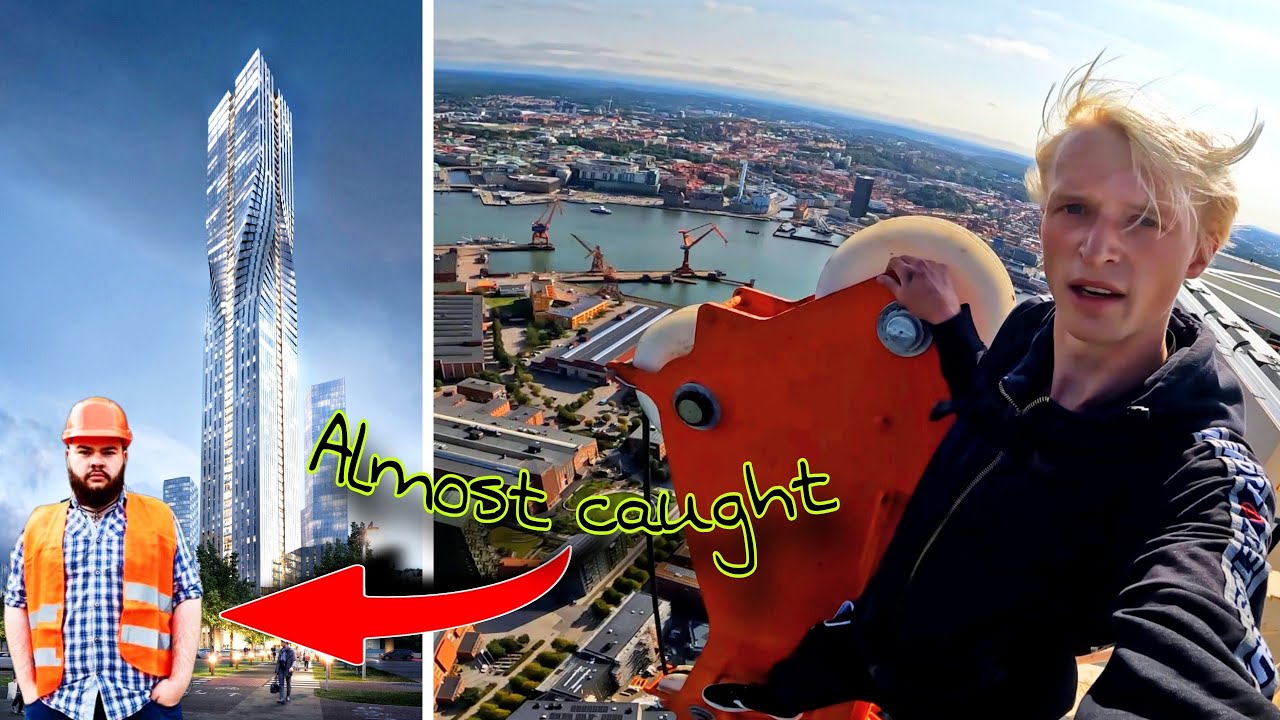 CLIMBING TALLEST TOWER OF SCANDINAVIA! Avoiding workers!