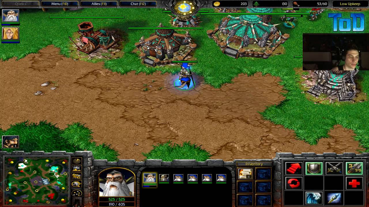 Warcraft III #48 ToD & Grubby 2v2 vs NightElf&Undead (Twisted Meadows)