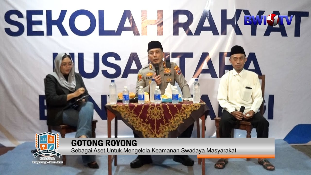 Sekolah Rakyat Episode Gotong Royong Sebagai Aset Untuk Mengelola Keamanan Swadaya Masyarakat