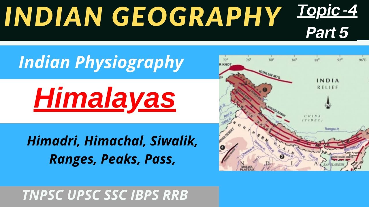 Himalayas | Tamil | Indian Physical Features | Ranges | Peaks | Hill Station |Division of Himalayas