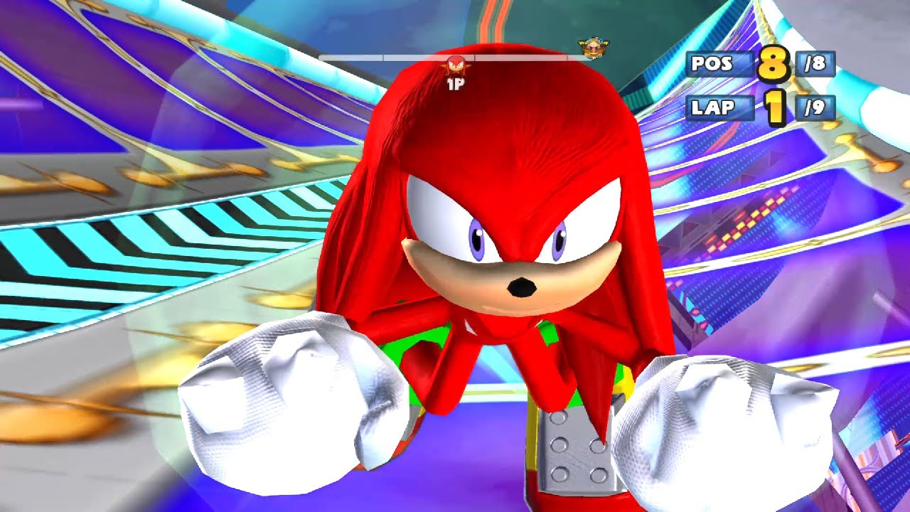 KNUCKLES Pinball Highway 9 Laps Expert (Request) Sonic & Sega All-Stars Racing