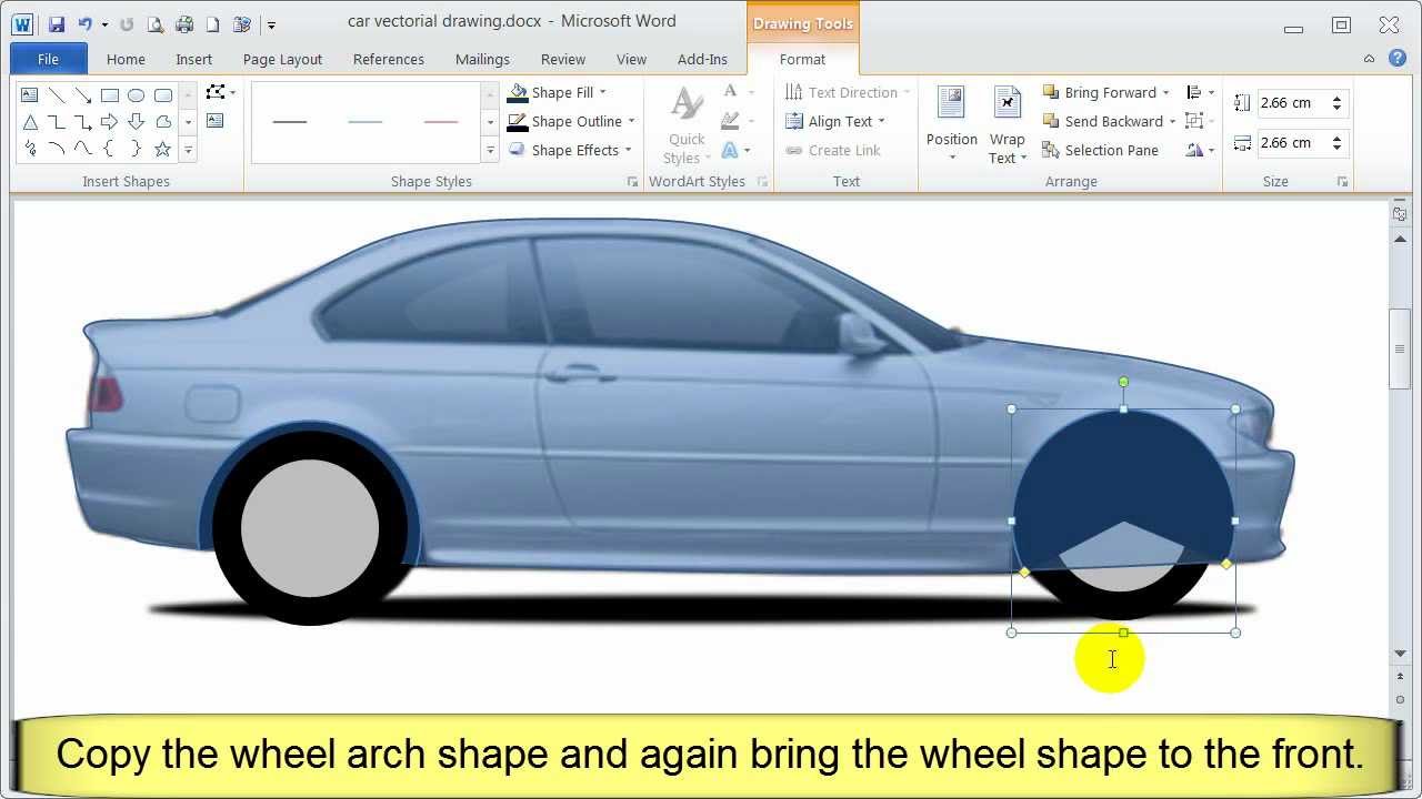 Drawing with vector graphics in Word 2010