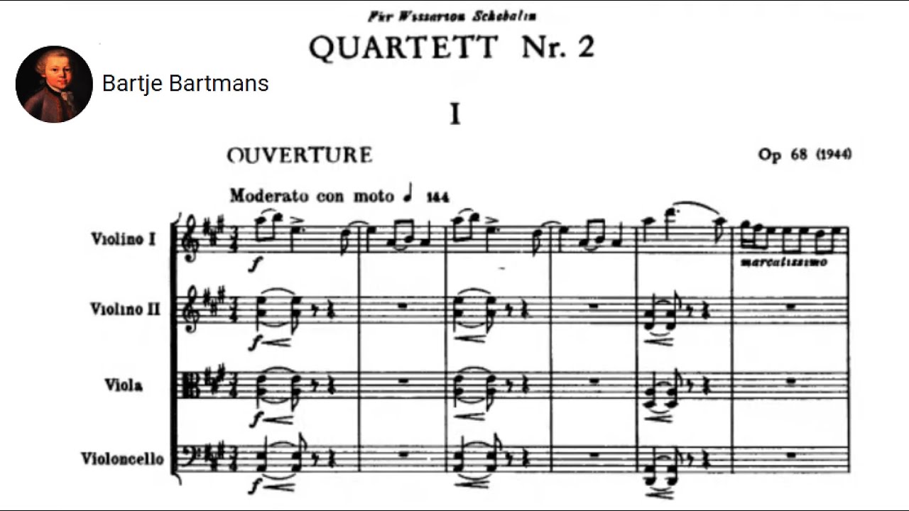 Dmitri Shostakovich - String Quartet No. 2 in A major, Op. 68 (1944)