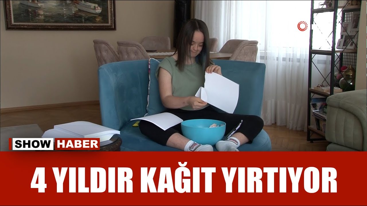 Kağıt yırtmak down sendromlu genç kızın terapisi oldu