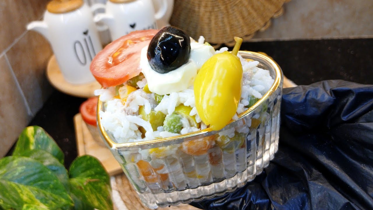 سلطة الأرز ولا ماسيدوان 🌙في الكؤوس بطريقة سهلة وبزااف بنينة راح ديري بيها حالة في رمضان ✨️👌