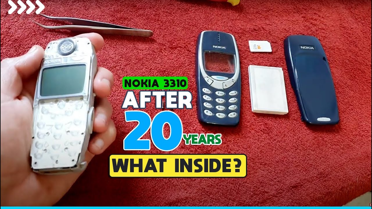 NOKIA 3310 October 2000 After 20 Years  Restoration of Nokia 3310 Disassembling & Reassembling