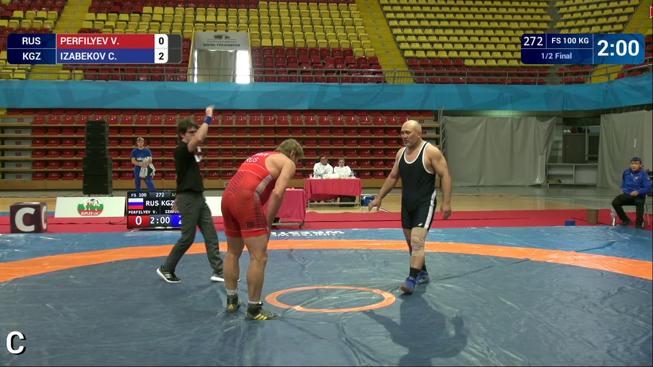 1/2 FS - 100 kg: V. PERFILYEV (RUS) v. C. IZABEKOV (KGZ)