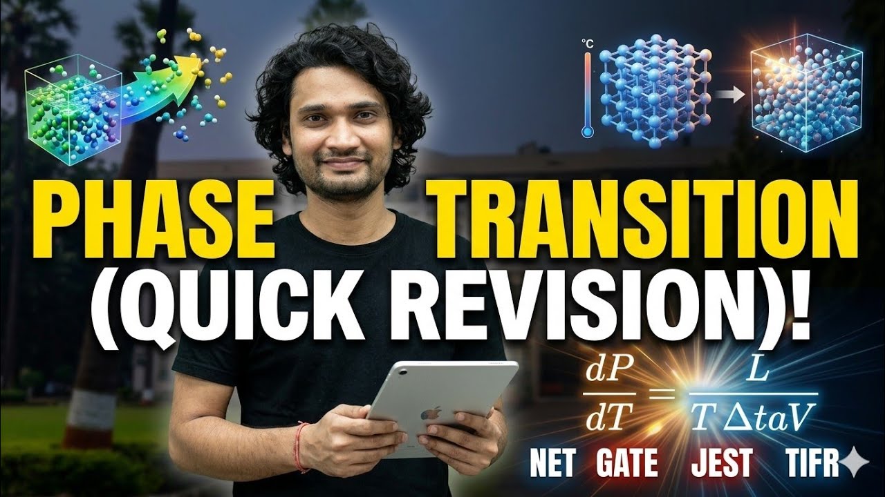 Фазовый переход | Статистическая физика (важные результаты) || GATE NET TIFR & JEST 2026
