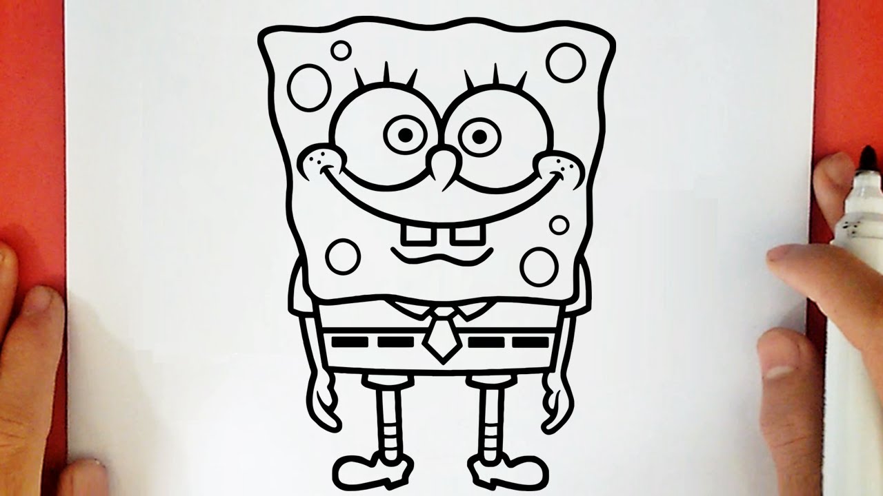 COMO DESENHAR O BOB ESPONJA