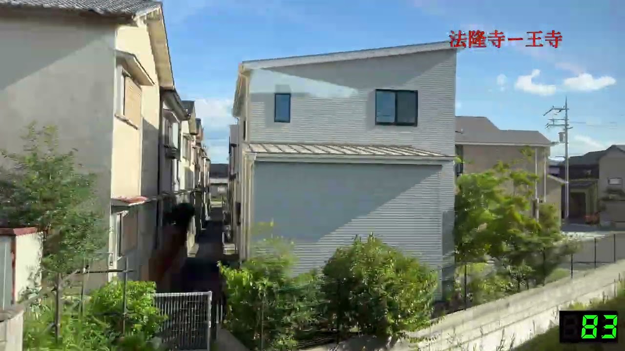【4K60fps・左側車窓展望】「安寧‼︎」683系特急まほろば号!!奈良発⇨大阪行!!【速度計付き】Ltd.Express Mahoroba‥Nara⇨Ōsaka