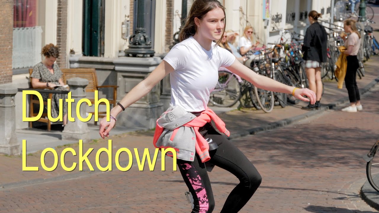 Dutch Lockdown. Effects of Lockdown in Leiden Holland .