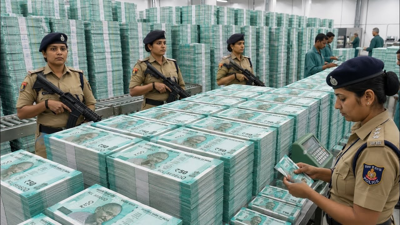 🏭 How India's ₹50 Notes Are Made 💸 Inside the RBI Money Printing Factory