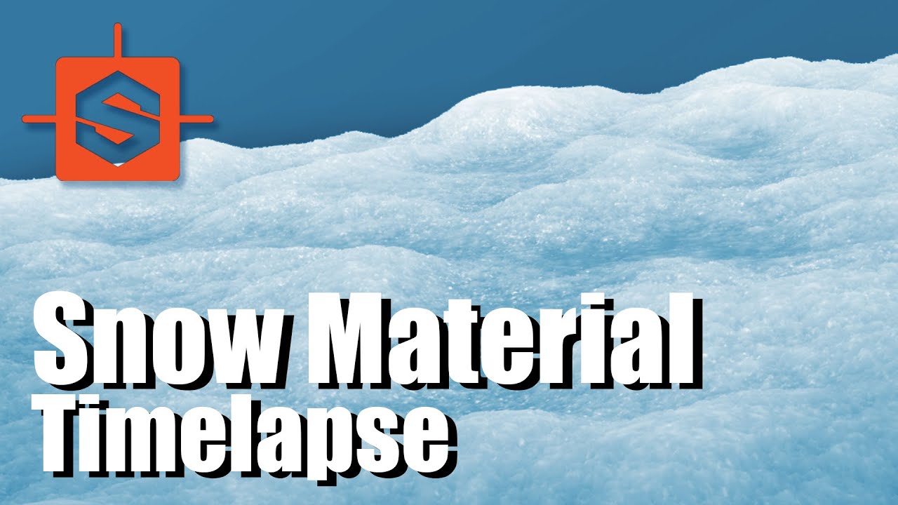 Snow Material Timelapse - Substance Designer