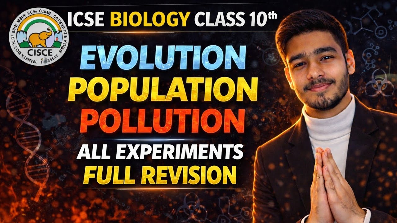 EVOLUTION ALL EXPERIMENTS - FULL REVISION || ICSE BIOLOGY CLASS 10TH || #justiceforicse #icsebiology