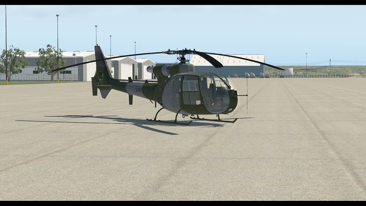 First flight in payware Aerospatiale Gazelle (X-Plane 11)