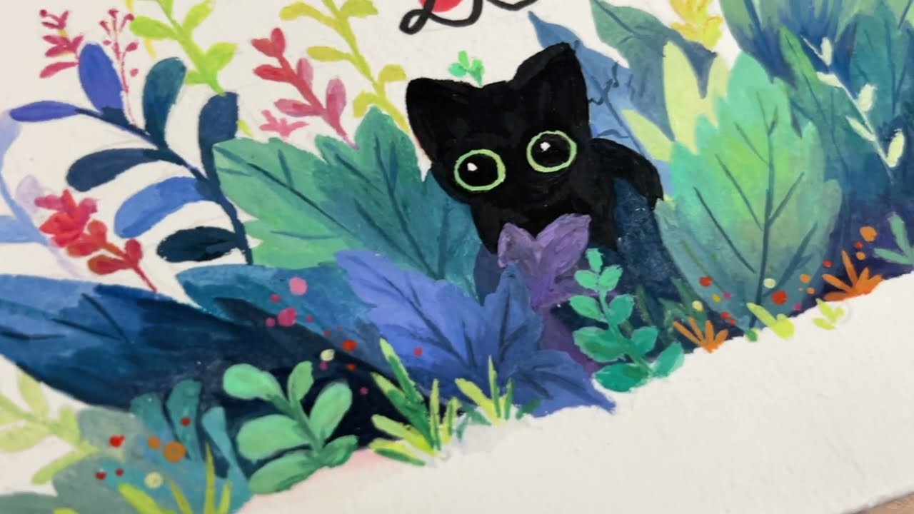 New Sketchbook Painting | Cozy Art | No talking | Chill Music