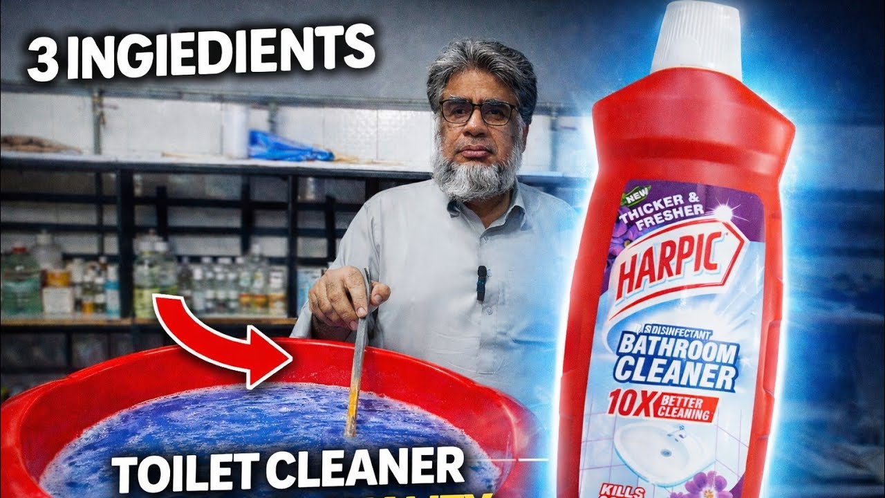 Using Only 3 Ingredients | 30L High-Quality Toilet Cleaner Formula | Best Quality at Home