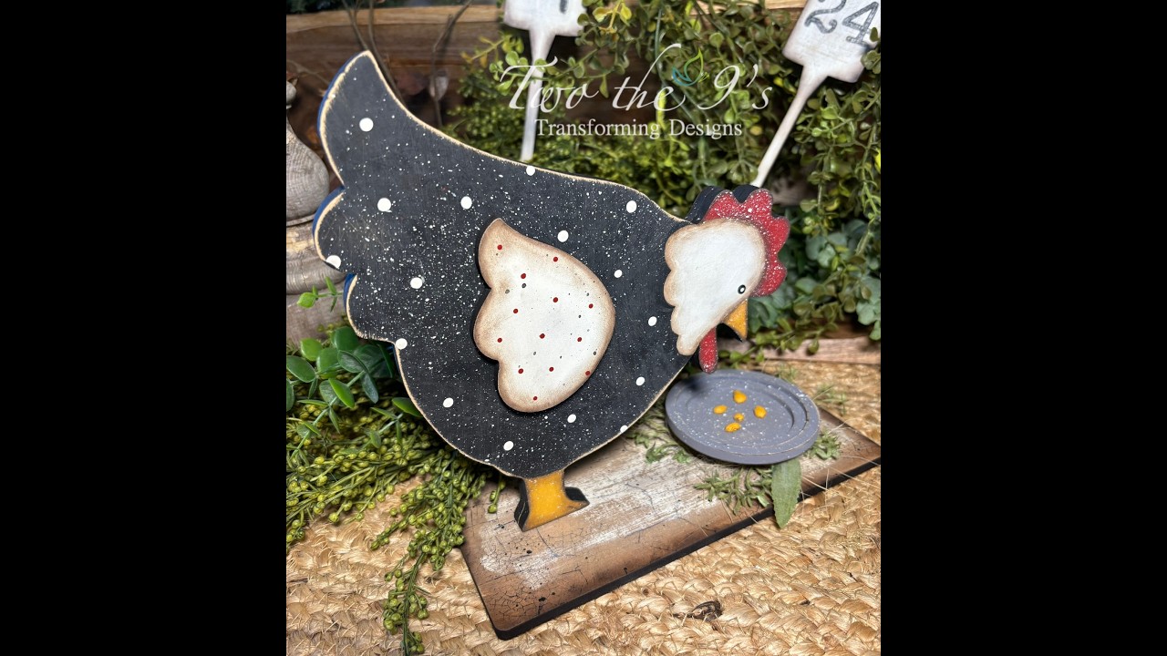 Chicken Eating Corn Wood Kit $9