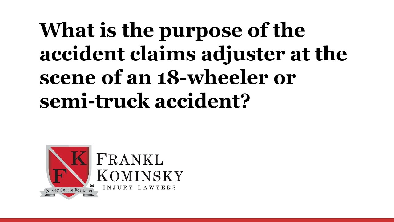 What is the purpose of claim adjusted at the accident scene?