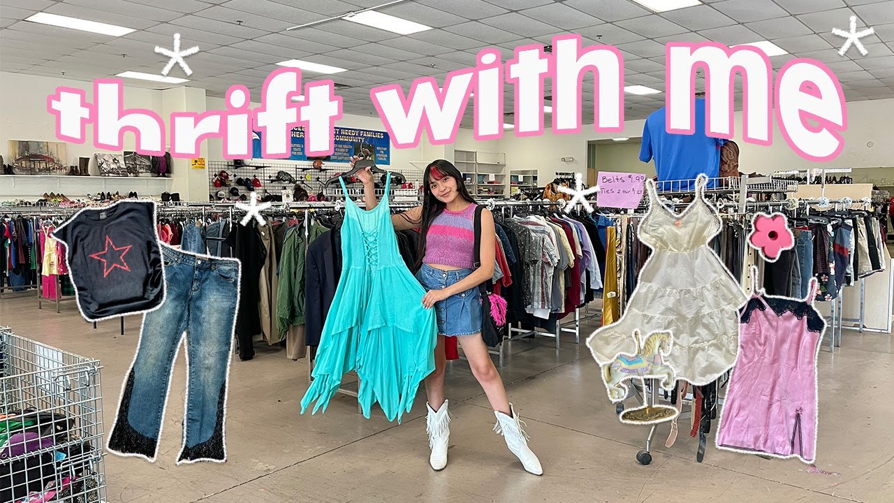 THRIFT WITH ME // thrifting in the Central Valley + finding my *DREAM* jeans for $1!!!!!!