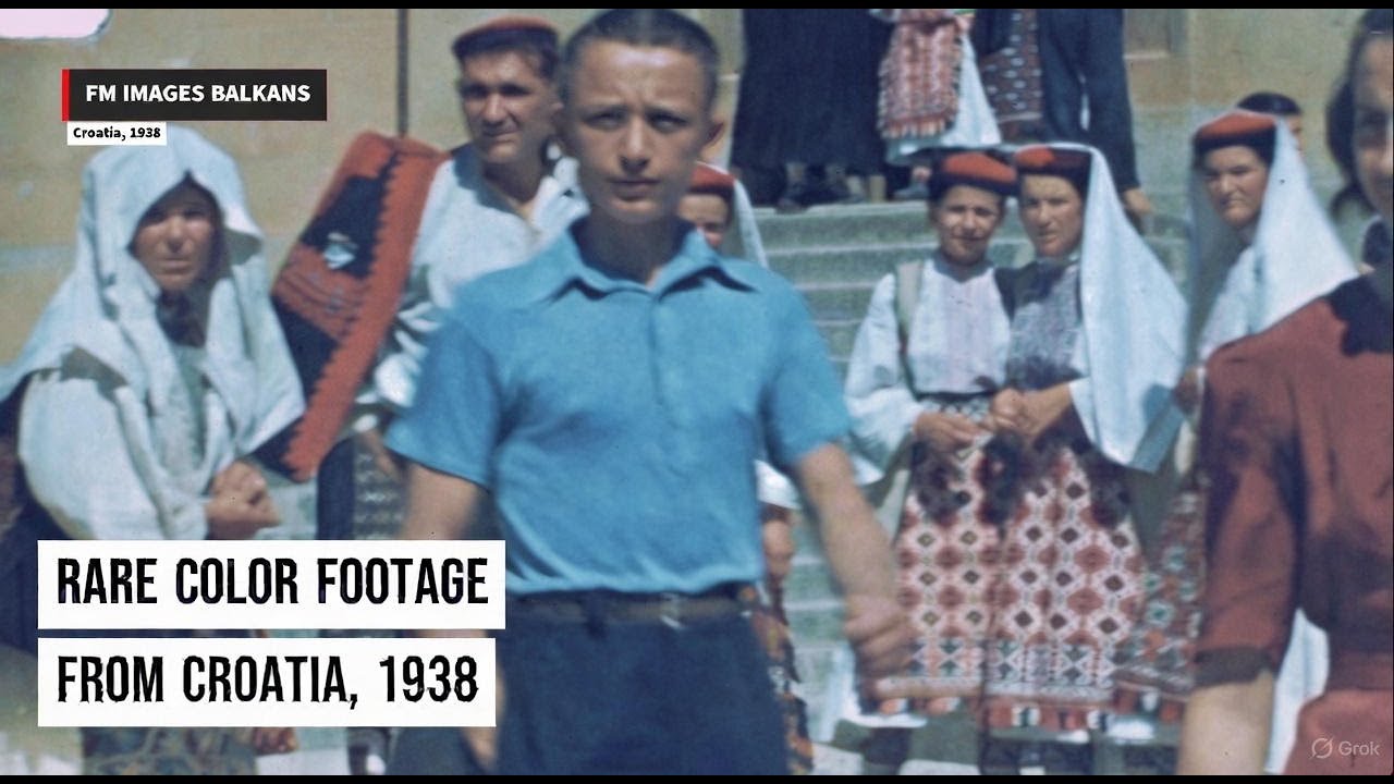 Hrvatska, 1938: Rare Color Footage from Croatia, 1938
