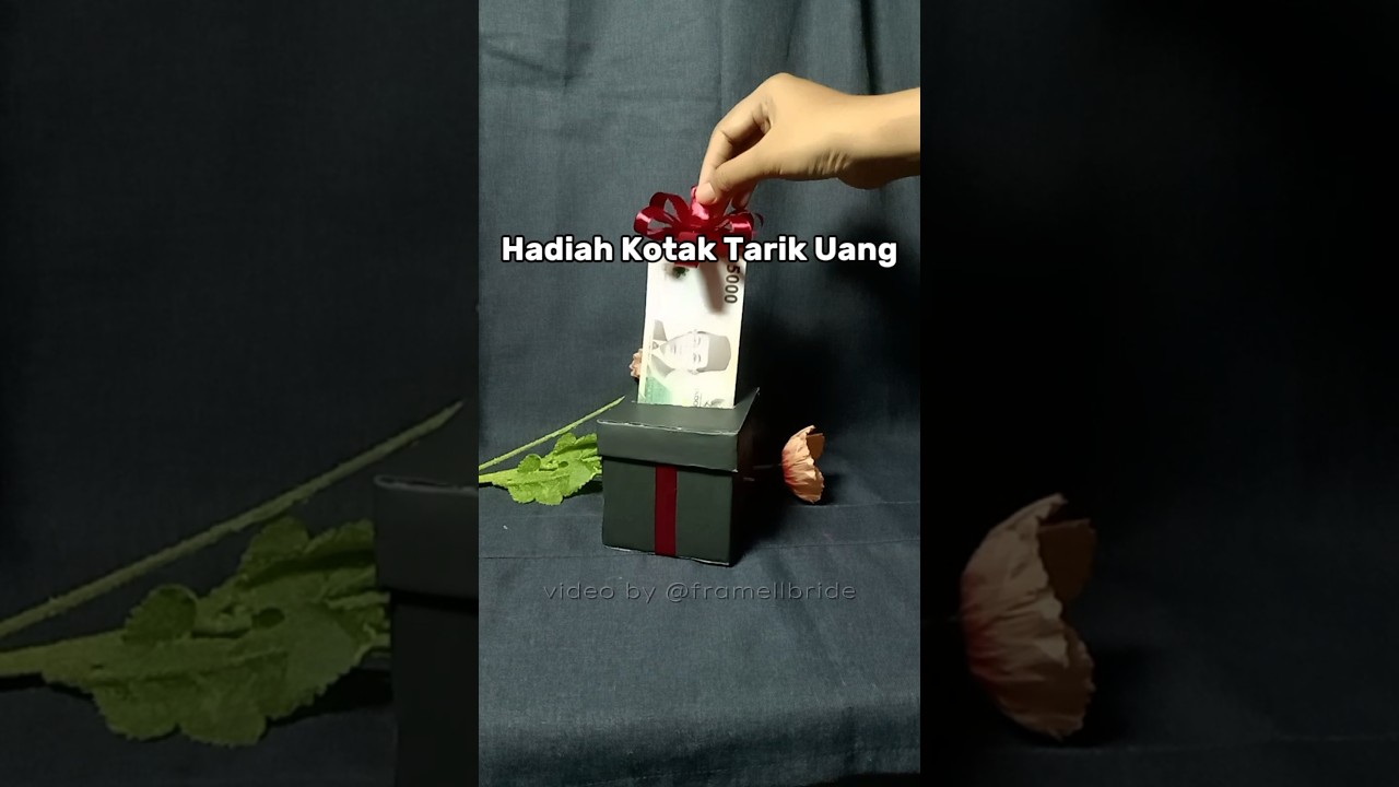 Money Box tarik uang kado simple untuk ultah #birthday #moneybox #giftideas #giftbox #tarikuang