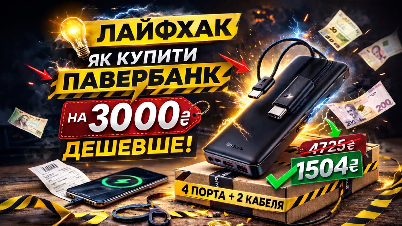 ЯК КУПИТИ ПАВЕРБАНК НА 3000 ДЕШЕВШЕ 