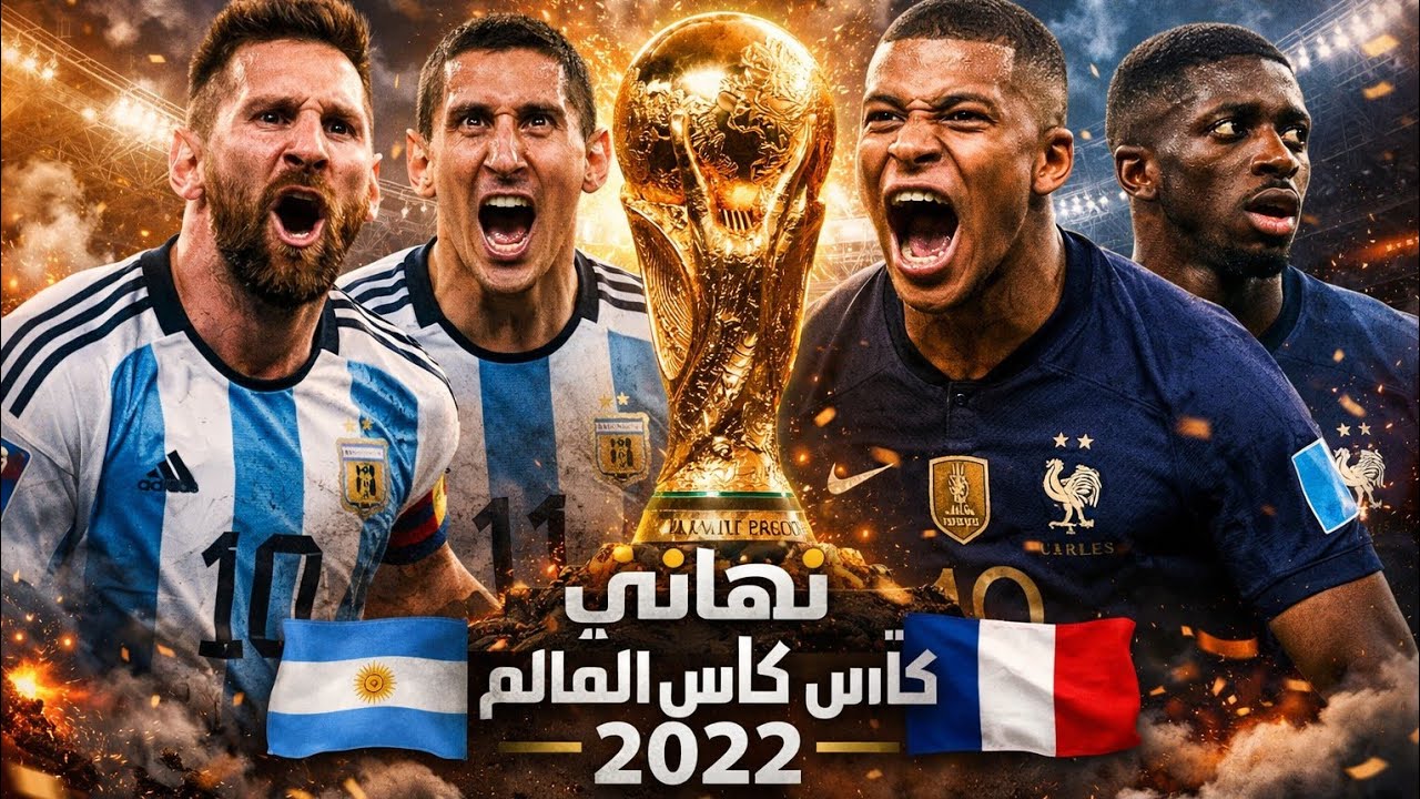ملخص نهائي كأس العالم الارجنتين vs فرنسا 3_2 جودة 4K تعليق راؤف خليف 🔥🔥🔥 