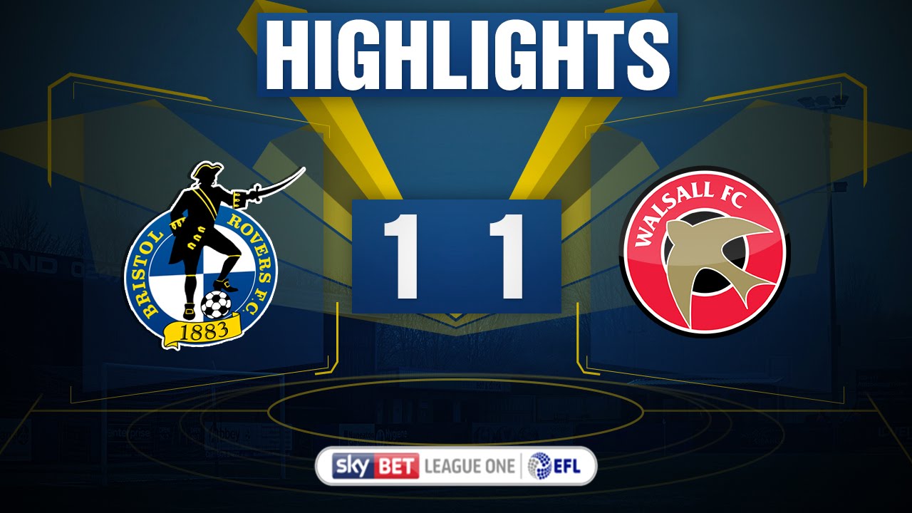 HIGHLIGHTS: Bristol Rovers 1-1 Walsall