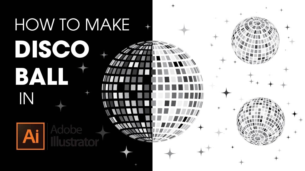 How to make Disco Ball in adobe illustrator