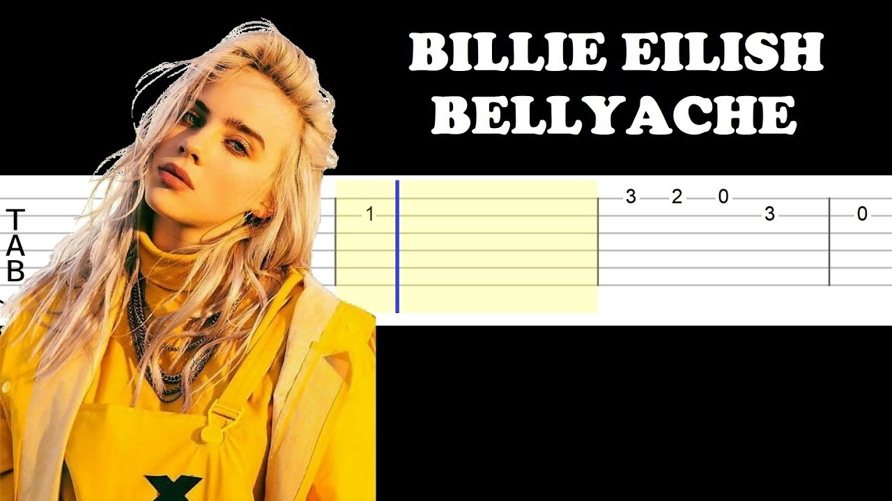 Billie Eilish - Bellyache (Easy Guitar Tabs Tutorial)