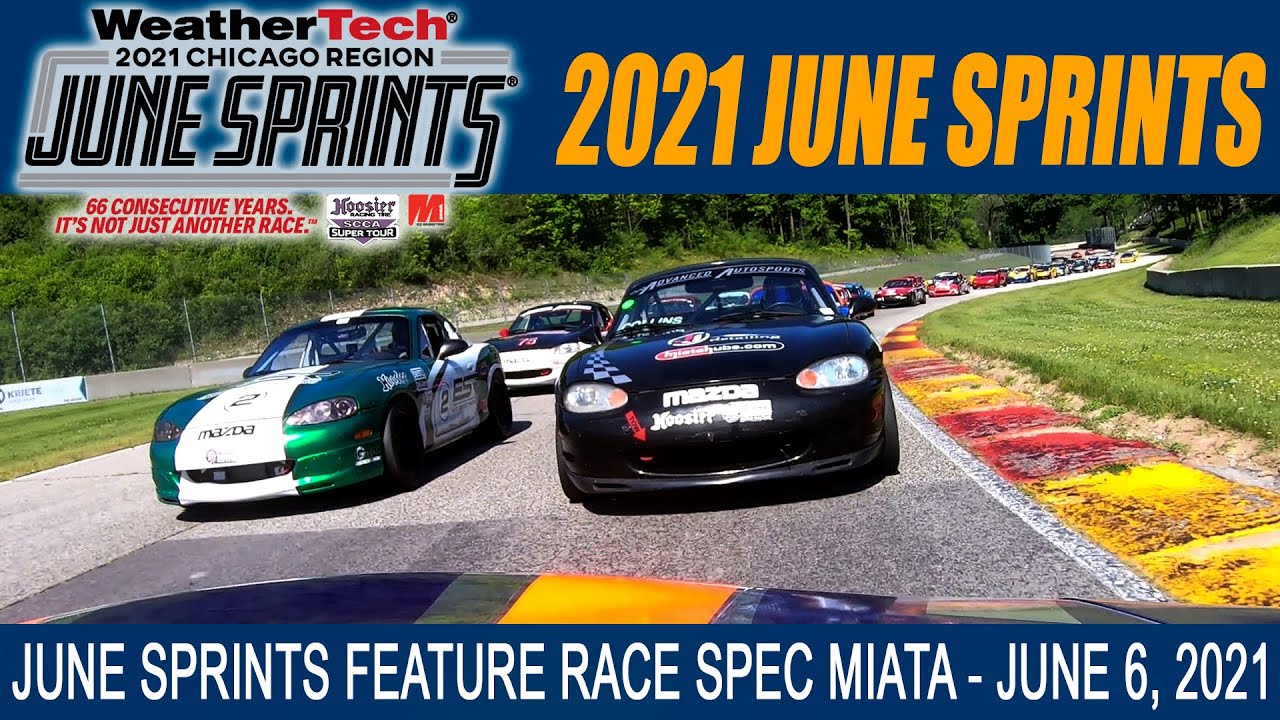 INTENSE Spec Miata BATTLE to the line. 2021 June Sprints Road America - Danny Steyn.