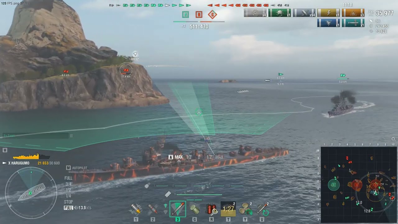 World of Warships - Harugumo